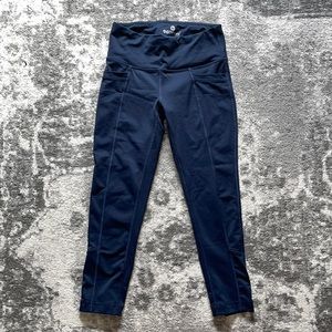 Blue Yoga Capri Pants